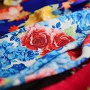 fabric swatches from ree drummond's clothing line, launching december 2020
