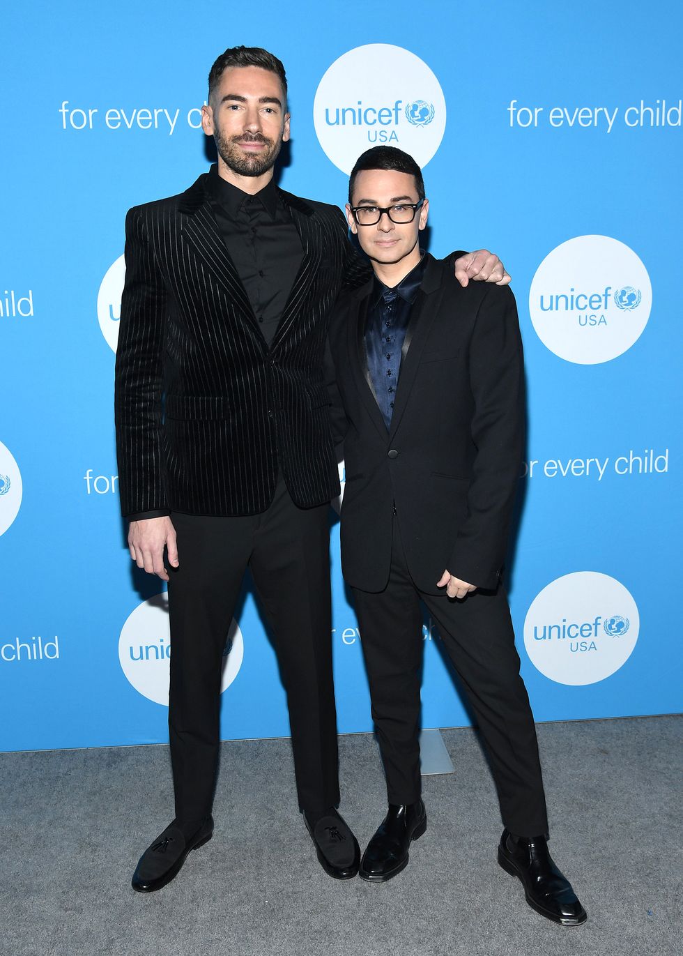 kyle smith and christian siriano at the unicef gala in new york city