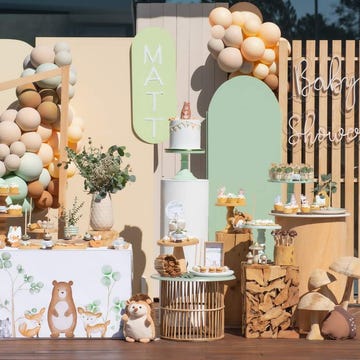 woodland themed baby shower