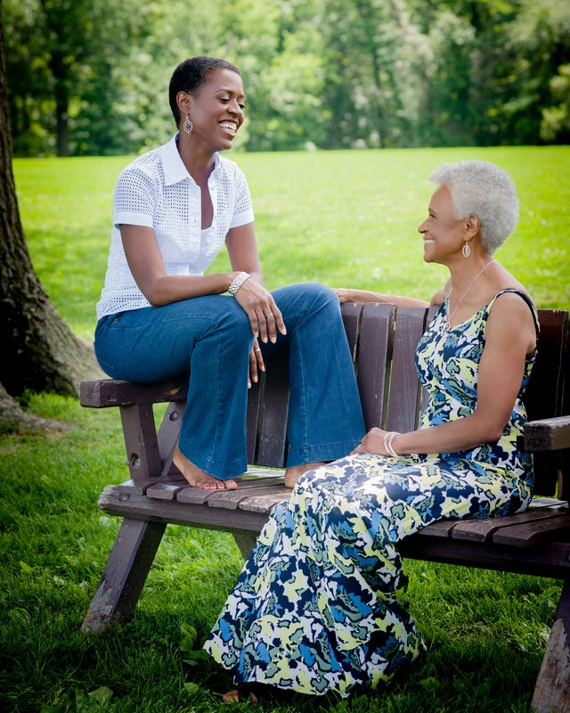 Tracye McQuirter and her mom "Ageless Vegan"