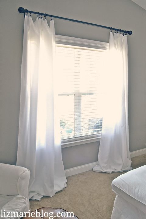 Curtain, Window treatment, Room, Interior design, Window covering, Property, Textile, Canopy bed, Furniture, Shade, 