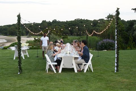 Ceremony, Event, Wedding, Backyard, Wedding reception, Canopy, Party, Lawn, 