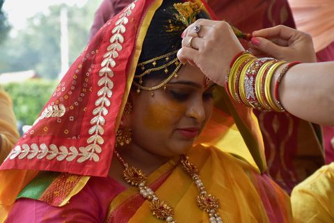 Sari, Tradition, Ritual, Ceremony, Temple, Marriage, 