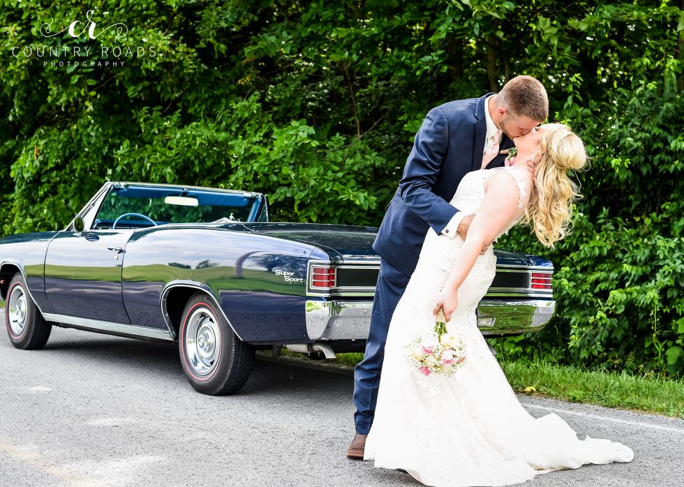 Photograph, Bride, Motor vehicle, Vehicle, Luxury vehicle, Dress, Car, Ceremony, Wedding, Wedding dress, 