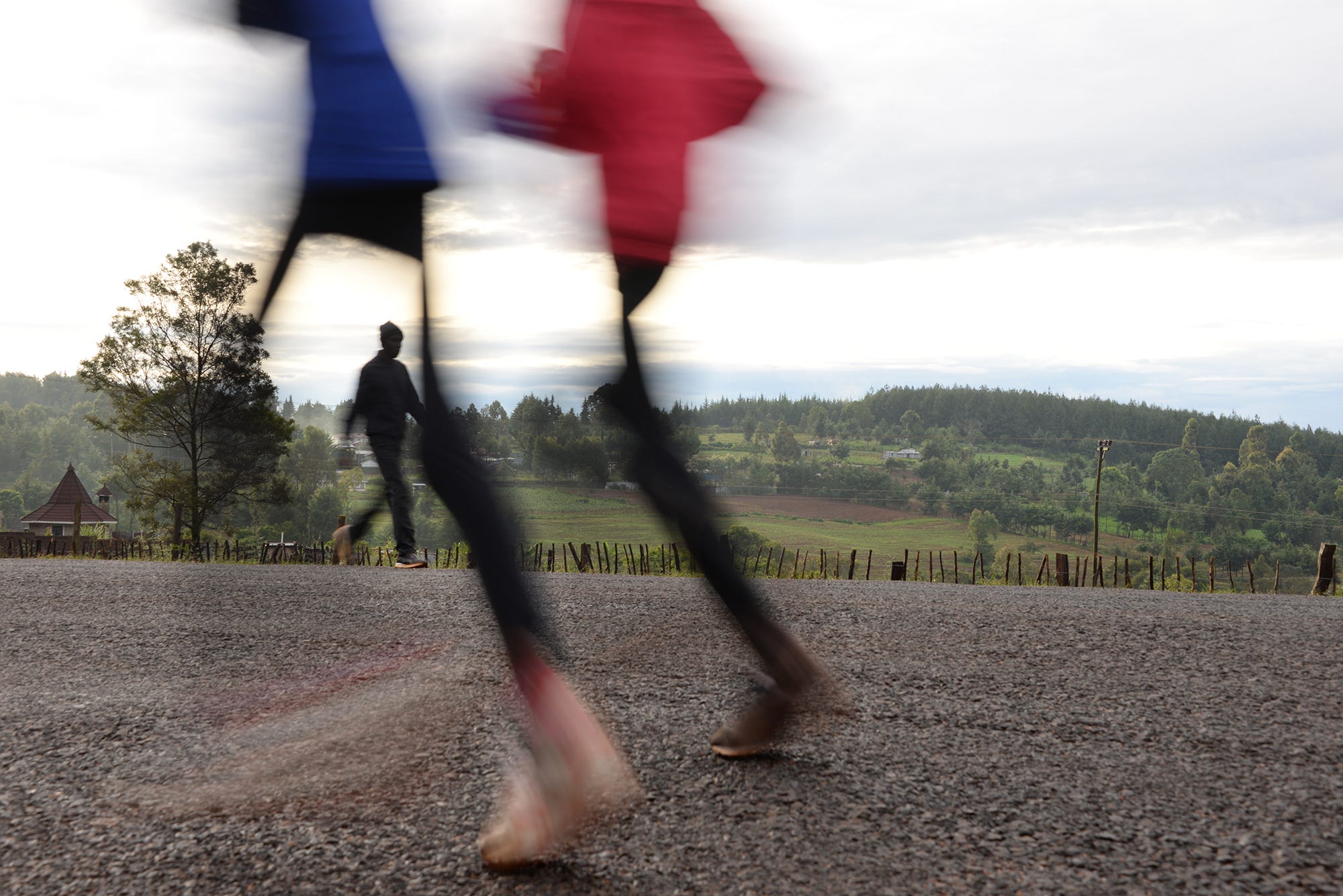 runners on the track