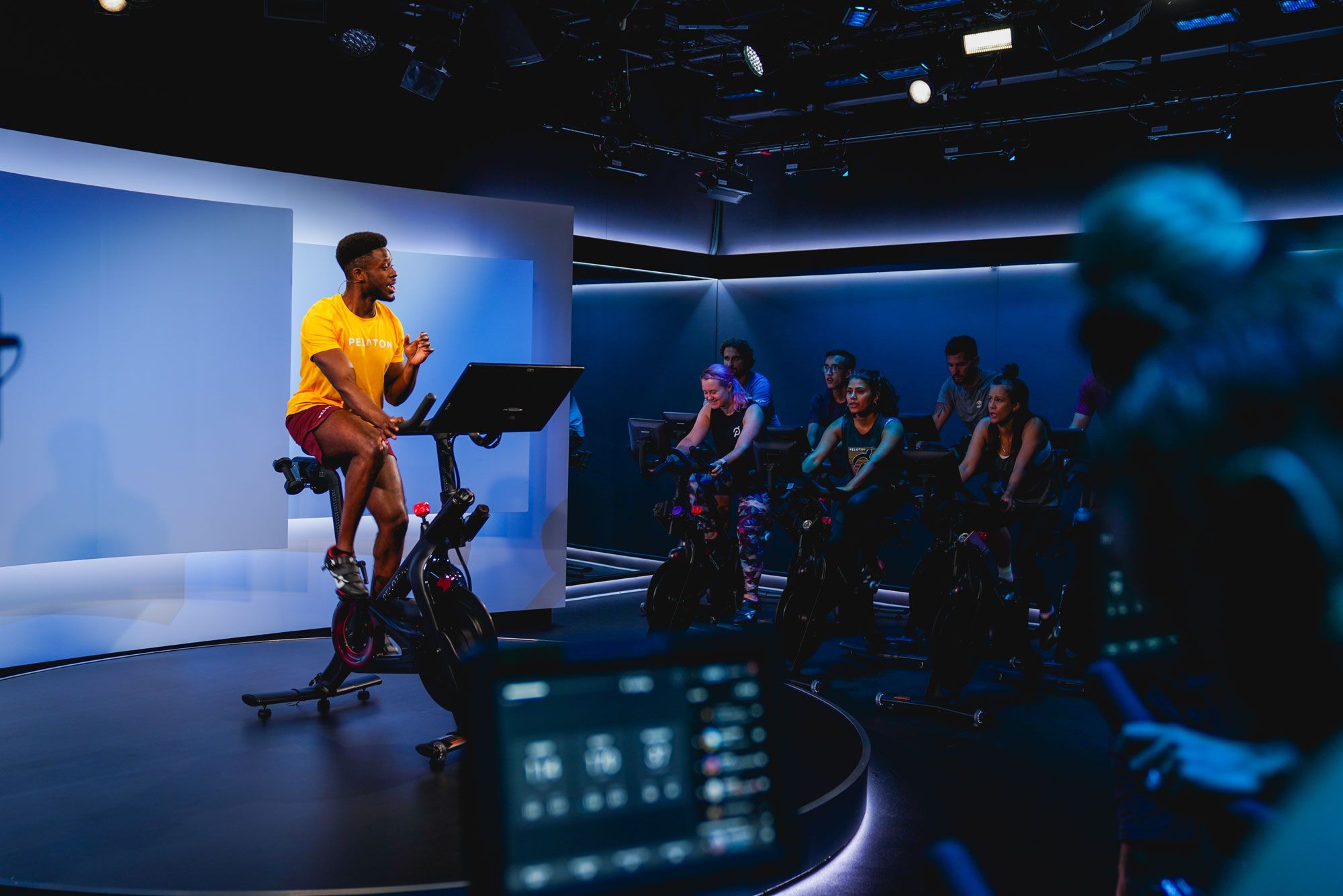 Peloton store cycling studio