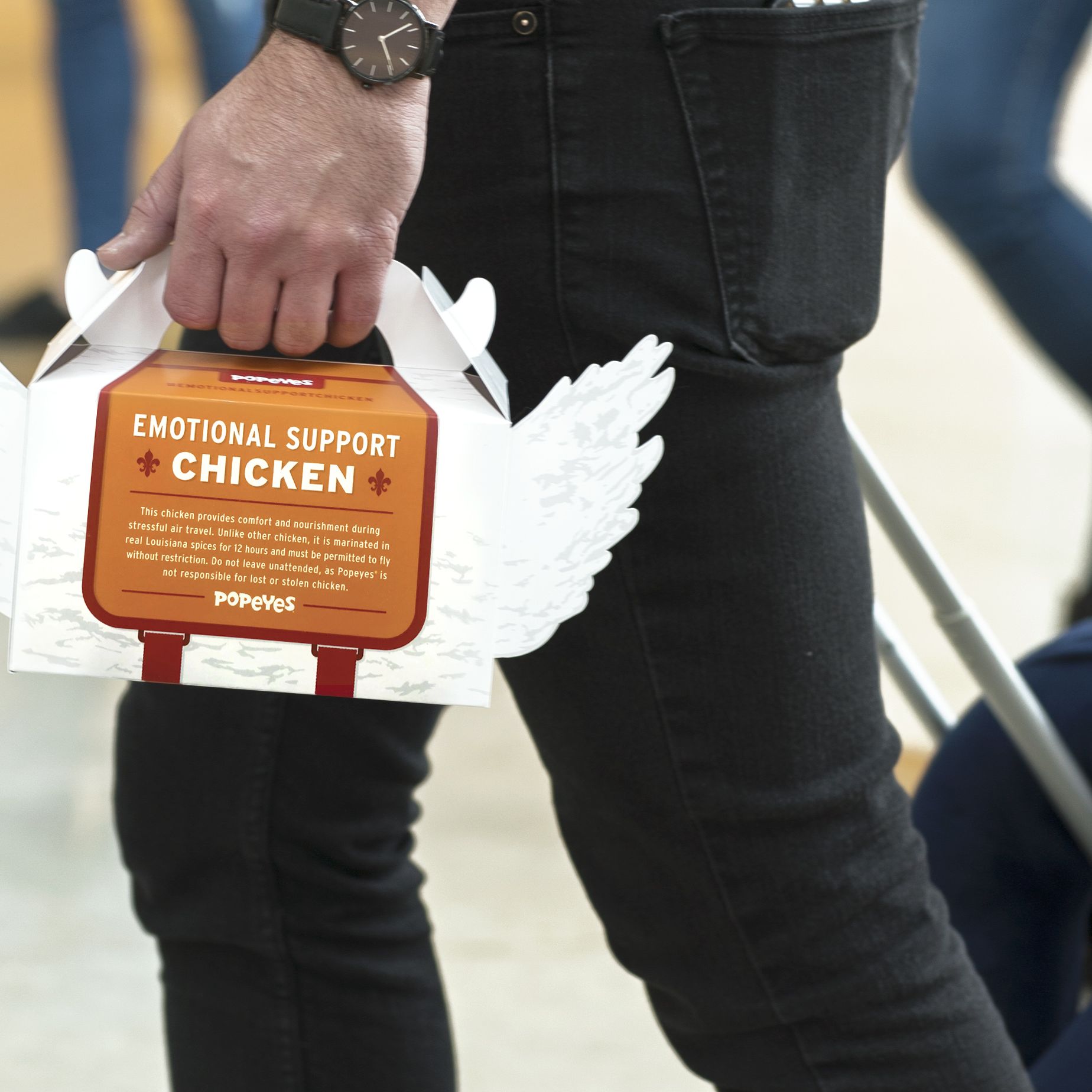 You Can Get 'Emotional Support Chicken' From Popeyes To Ease Your Holiday Travel Stress