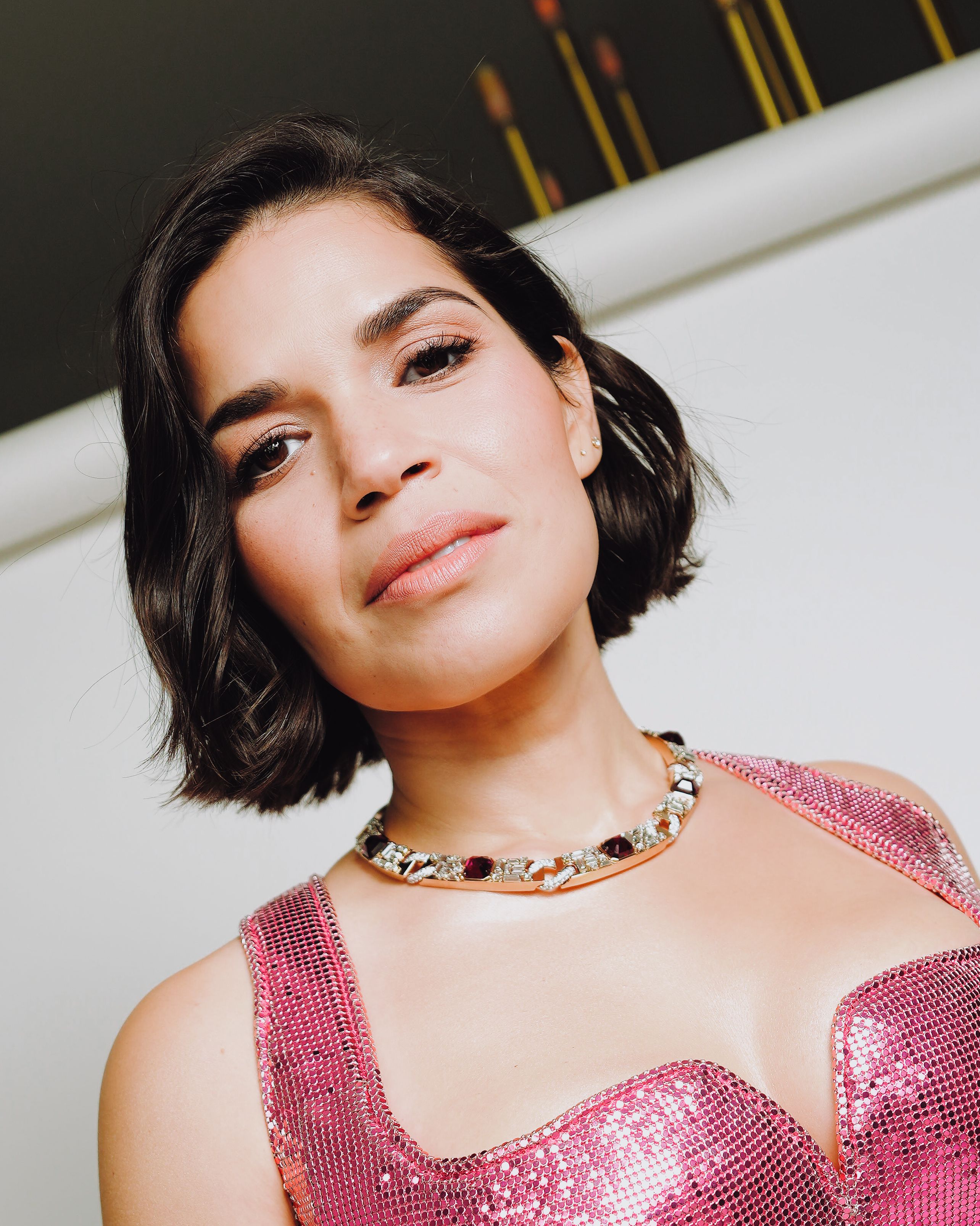 How America Ferrera's Pink Versace Oscars Gown Served as a Bye to 'Barbie