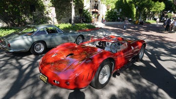 red car and silver car at macchinissima