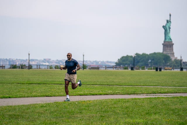 man running outside