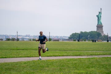 man running outside
