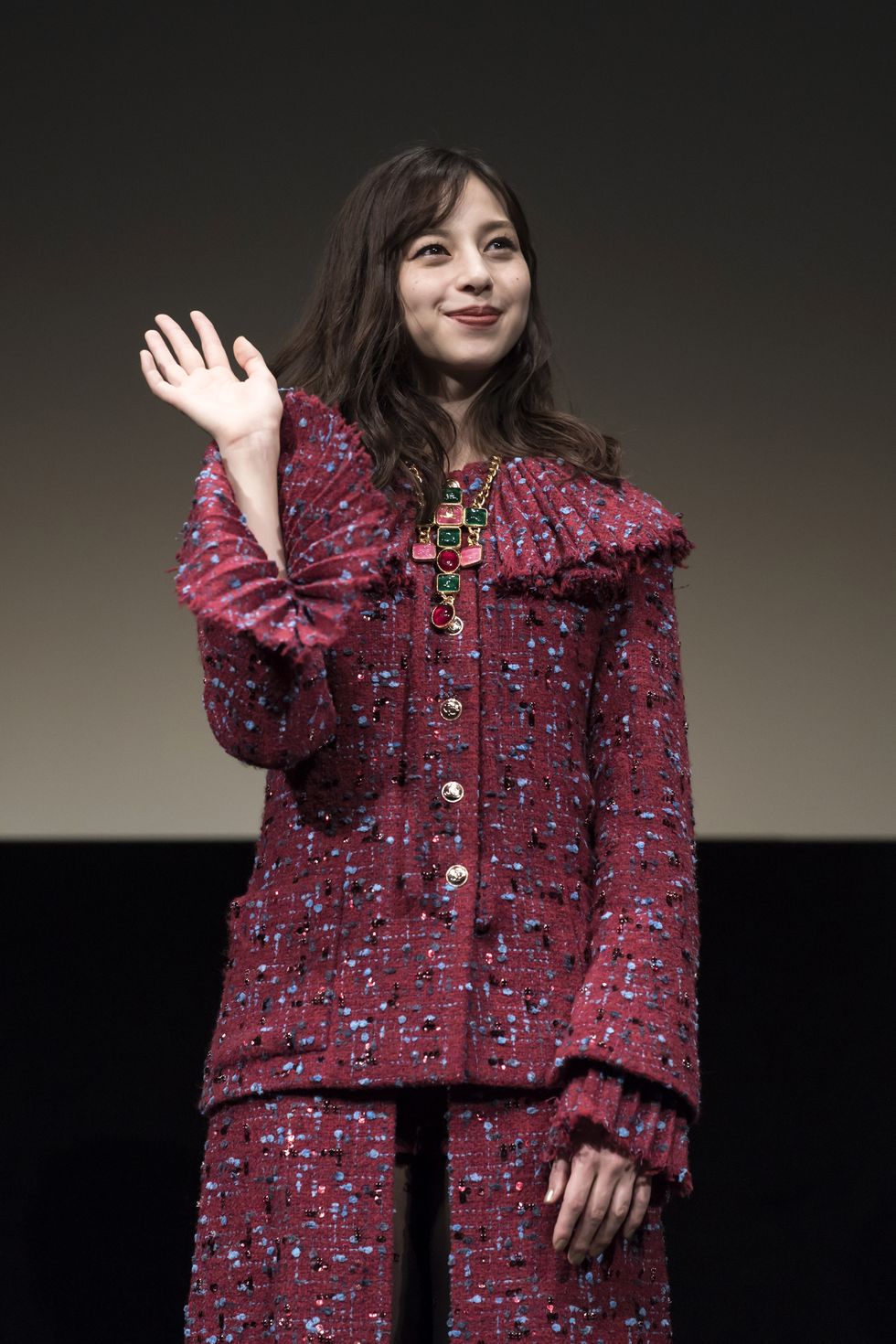 tokyo, japan   november 04 ayami nakajo attends the stage greeting event for 'flight on the water' screening held as part of the 33rd tokyo international film festival at ex theater roppongi on november 04, 2020 in tokyo, japan photo by tomohiro ohsumigetty images for chanel