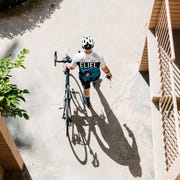 Bicycle, Cycling, Cycle sport, Vehicle, Recreation, Bicycle wheel, Bicycle frame, Hybrid bicycle, Sports equipment, Mountain bike, 