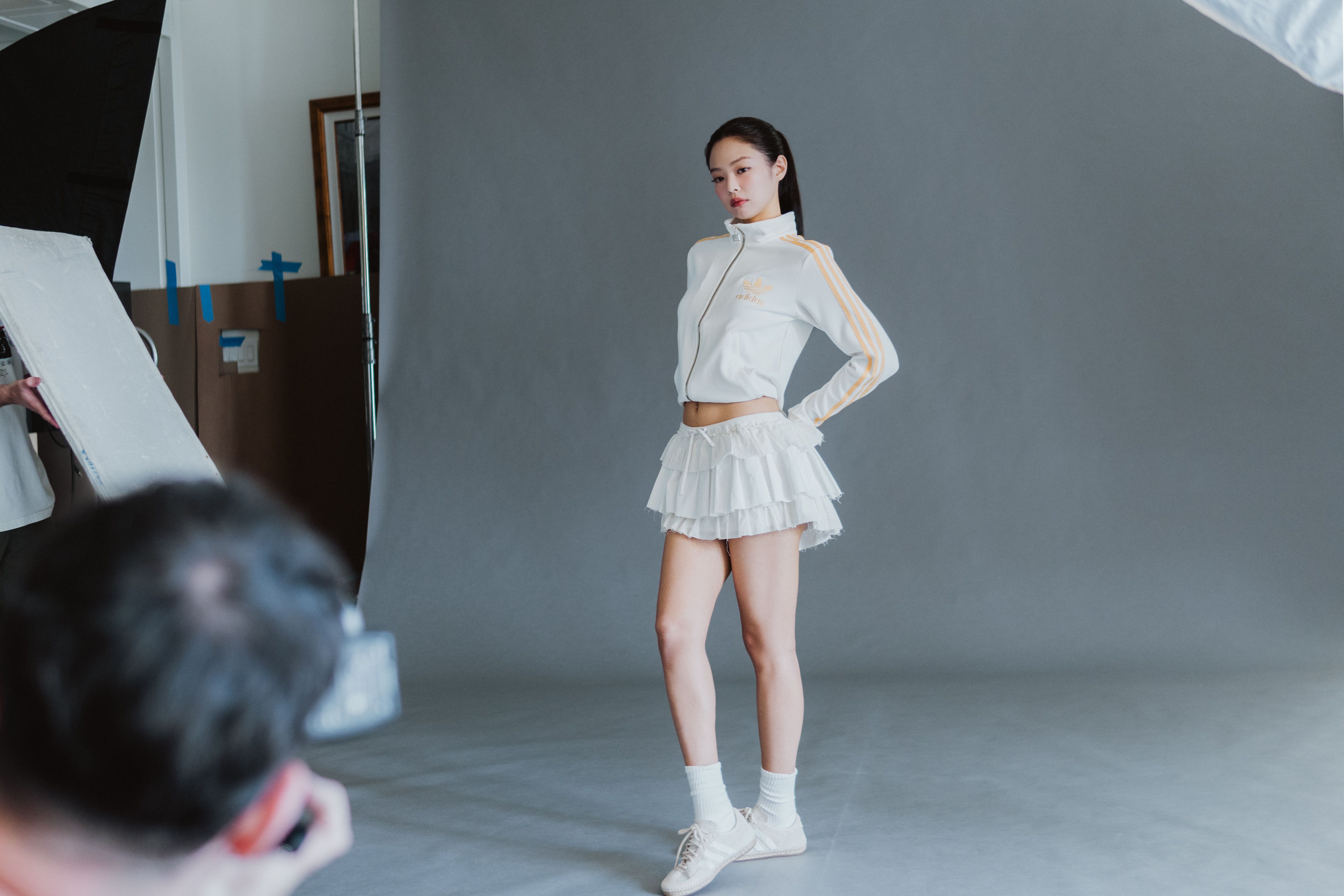 Exclusive Jennie Embraces Tennis core in New Adidas Campaign