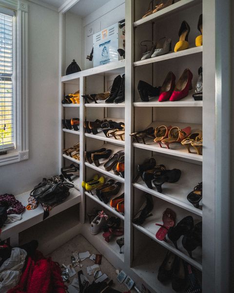 abandoned shoe closet
