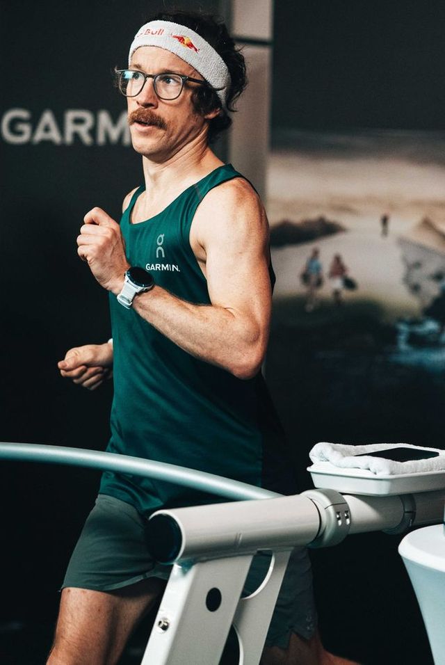 florian neuschwander 100k treadmill record