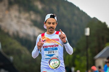 tòfol castanyer en el mundial máster de carreras de montaña 2024 en canfranc