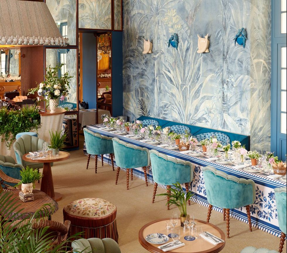 blue interior  restaurant