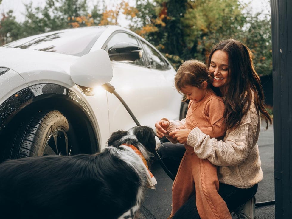 family interaction during electric vehicle charging