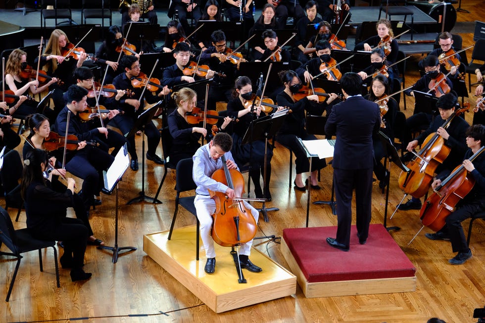 a group of people playing instruments