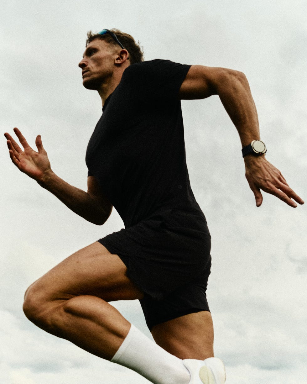athlete running outdoors