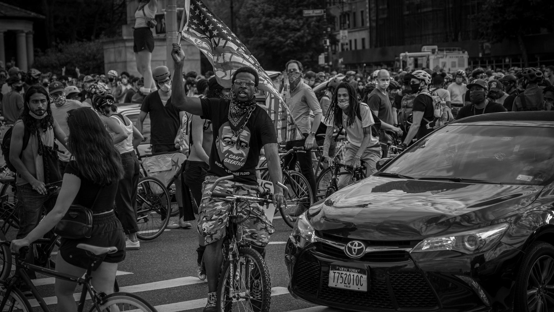 shawn pridgen bike protest new york city black lives matter