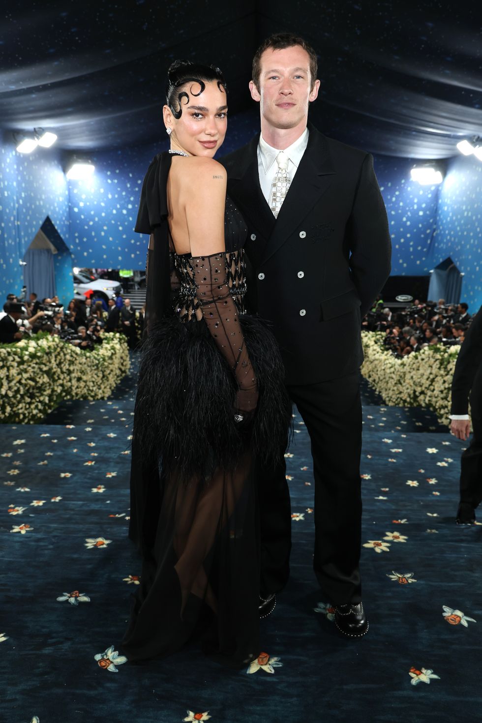 the 2025 met gala celebrating "superfine: tailoring black style" red carpet