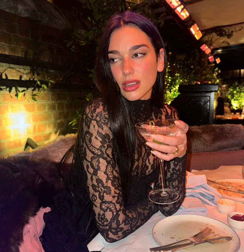 Dua Lipa’s top-to-toe black lace ‘fit is everything