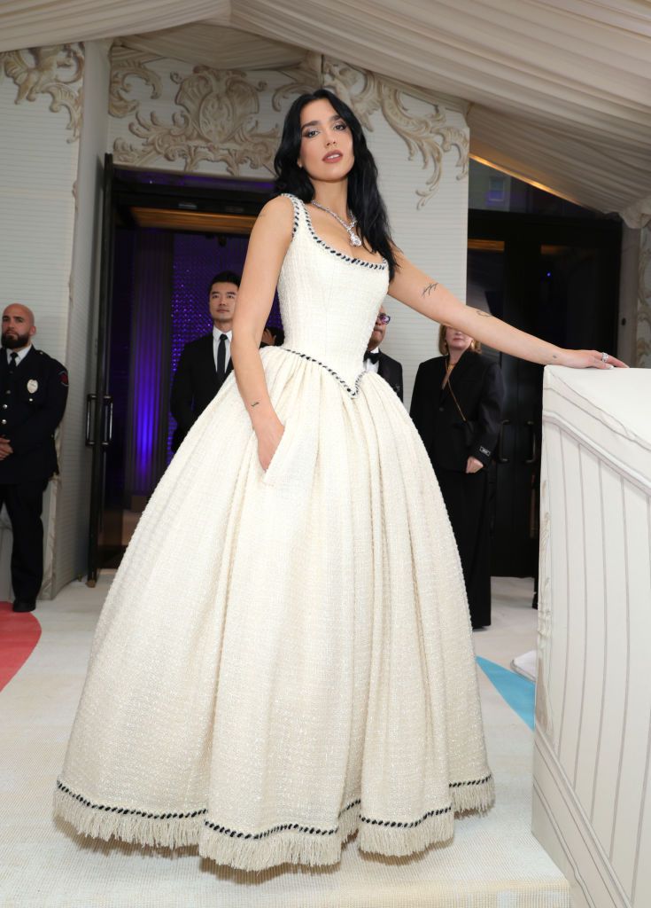 Dua Lipa wears vintage Chanel at Met Gala 2023 red carpet