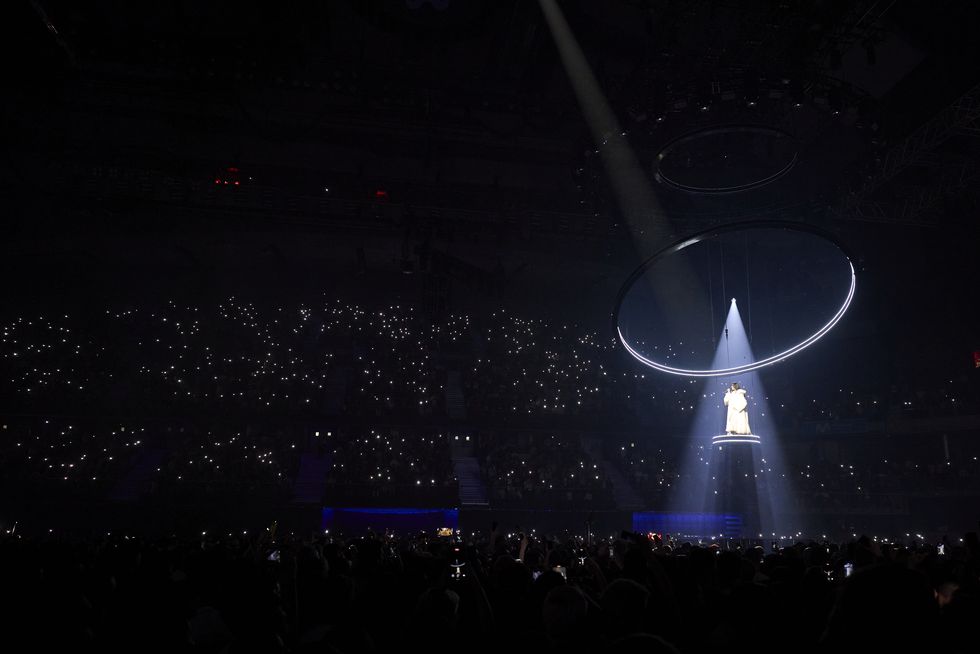 dua lipa radical optimism european tour kick off at movistar arena in madrid
