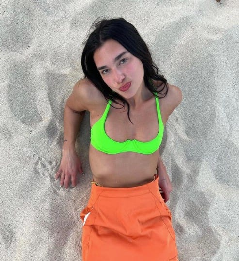 Dua Lipa shares nearly naked Instagram post and wow 