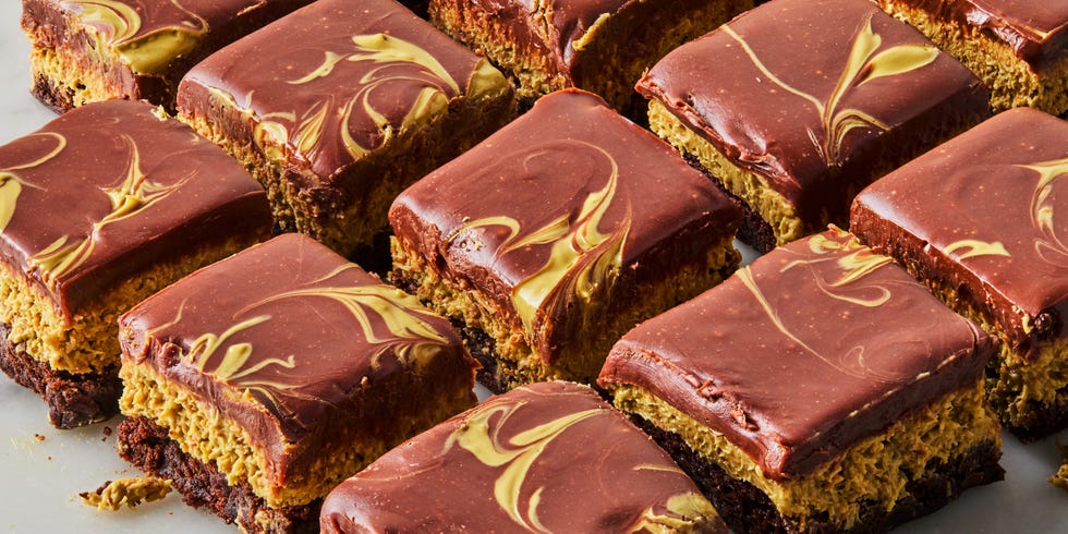 brownies topped with dubai chocolate bar inspired ingredients