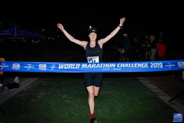 Susannah Gill breaks world record, running 7 marathons in 7 days on 7 continents