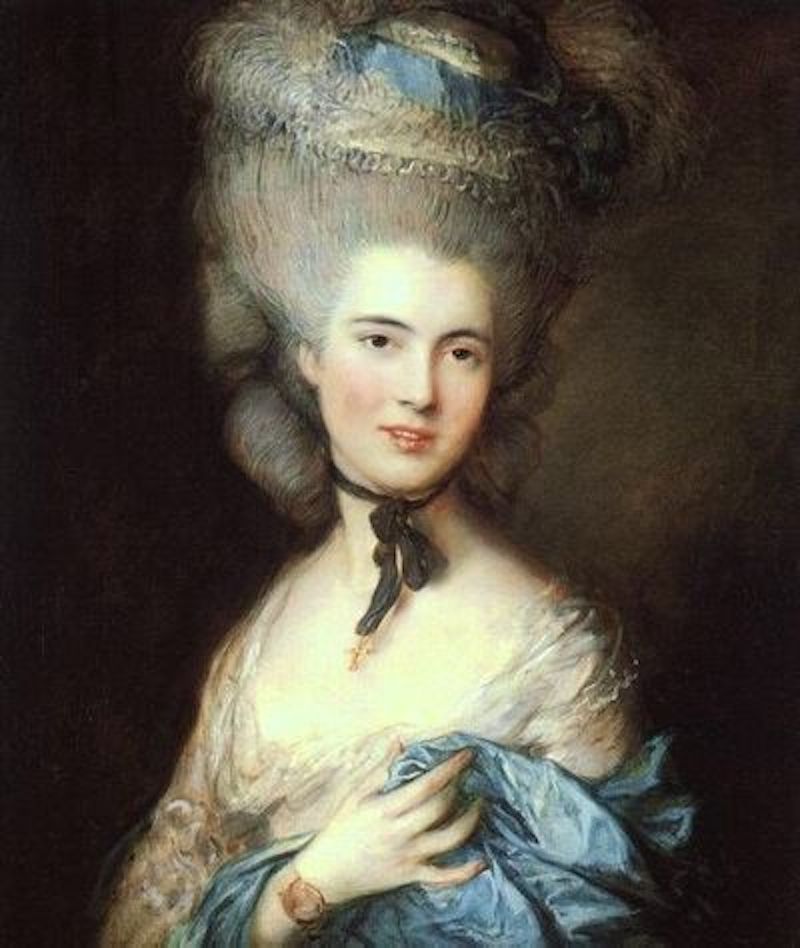 woman in blue, thomas gainsborough, 17271788