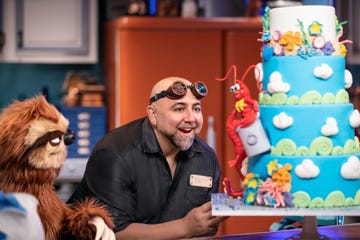 s'later and host duff goldman create duff’s undersea confetti masterpiece, as seen on duff happy fun bake time, season 1