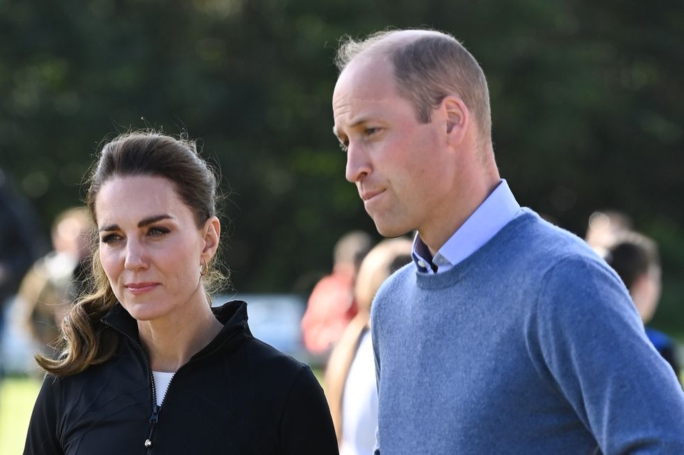 londonderry, northern ireland   september 29 prince william, duke of cambridge and catherine, duchess of cambridge visit the city of derry rugby club on september 29, 2021 in londonderry, northern ireland photo by poolsamir husseinwireimage