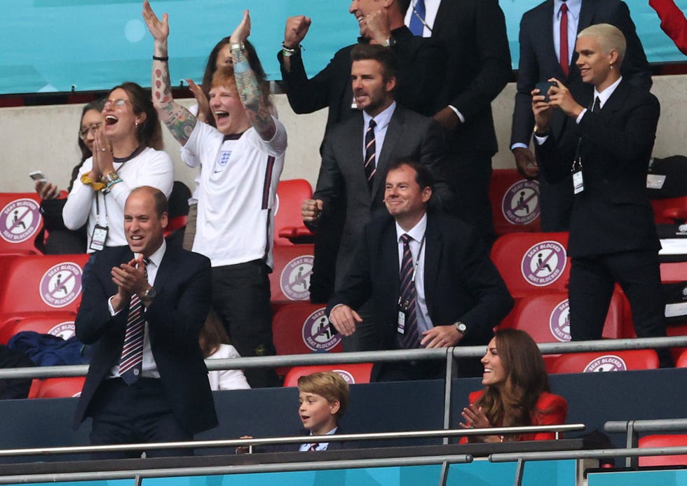 duke duchess cambridge prince george football