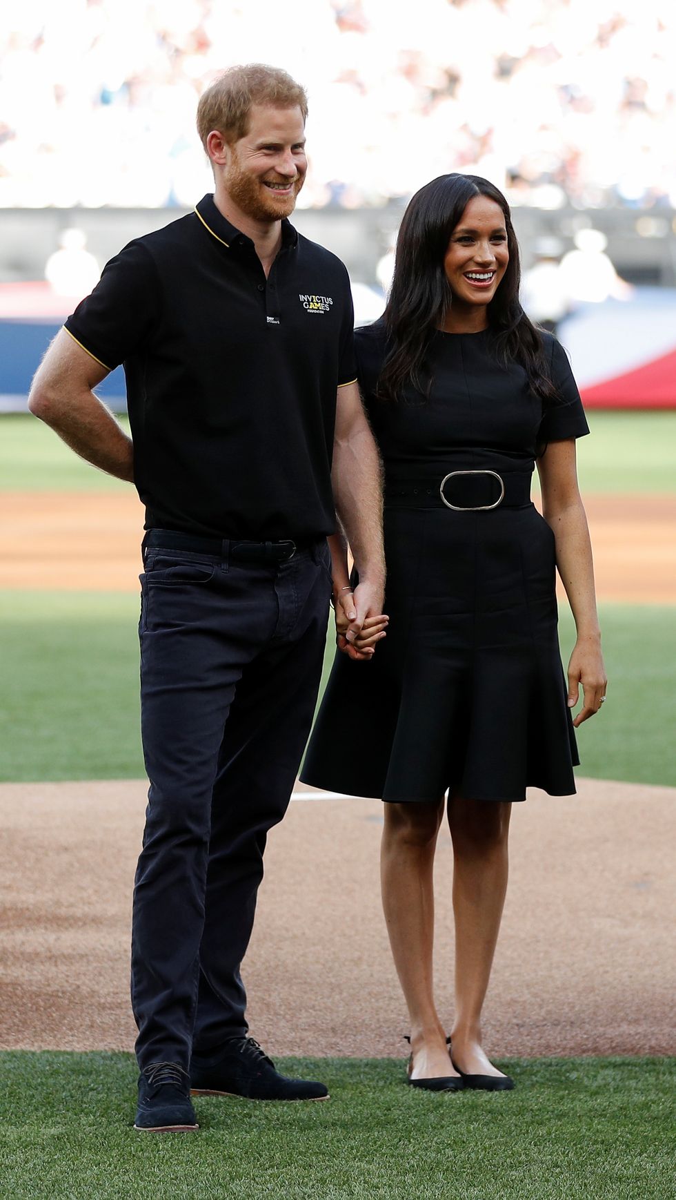 Duke and Duchess of Sussex attend a baseball game in London