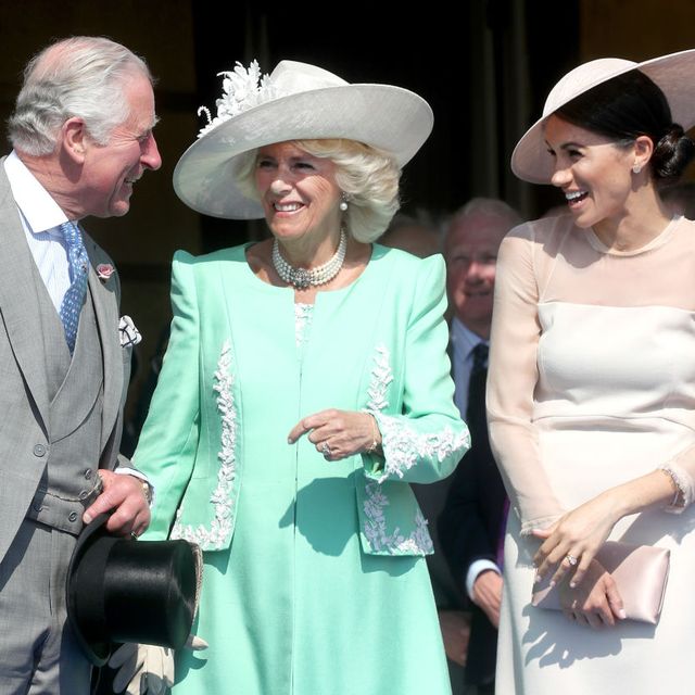 Meghan Markle with Prince Charles and Camilla Parker Bowles