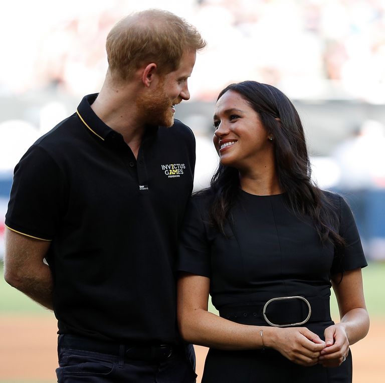 The Duke and Duchess of Sussex attend a baseball game in London
