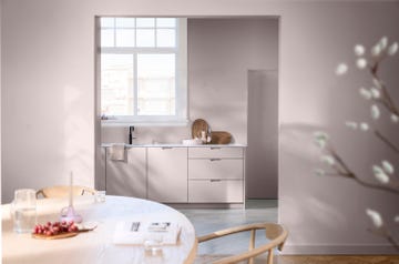 dulux colour of the year 2024 is sweet embrace, a pale pink