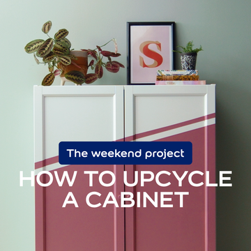 upcycled cabinet