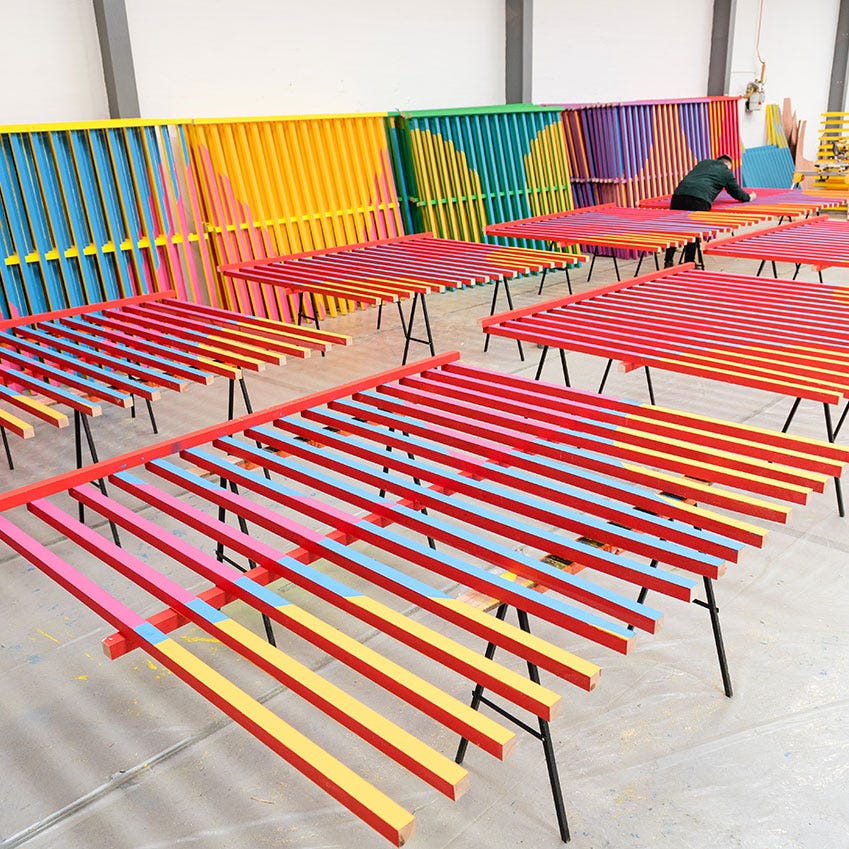Fabrication of Pricegore and Yinka Ilori’s Colour Palace 