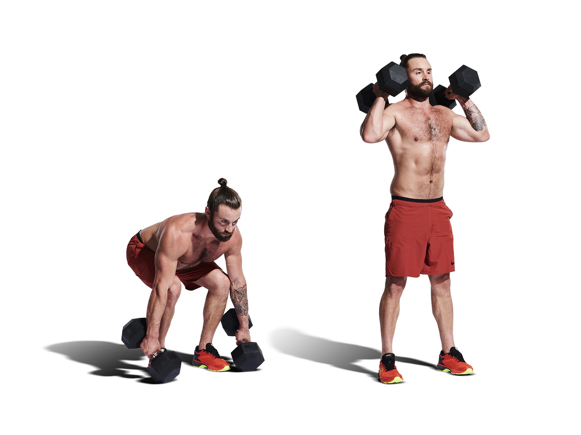 Dumbbell burpee deals