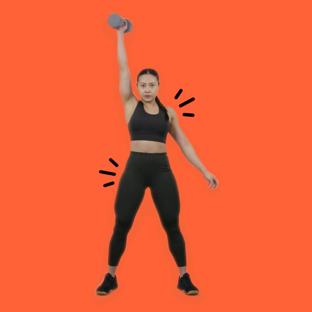 How to do a dumbbell snatch for full-body sculpting