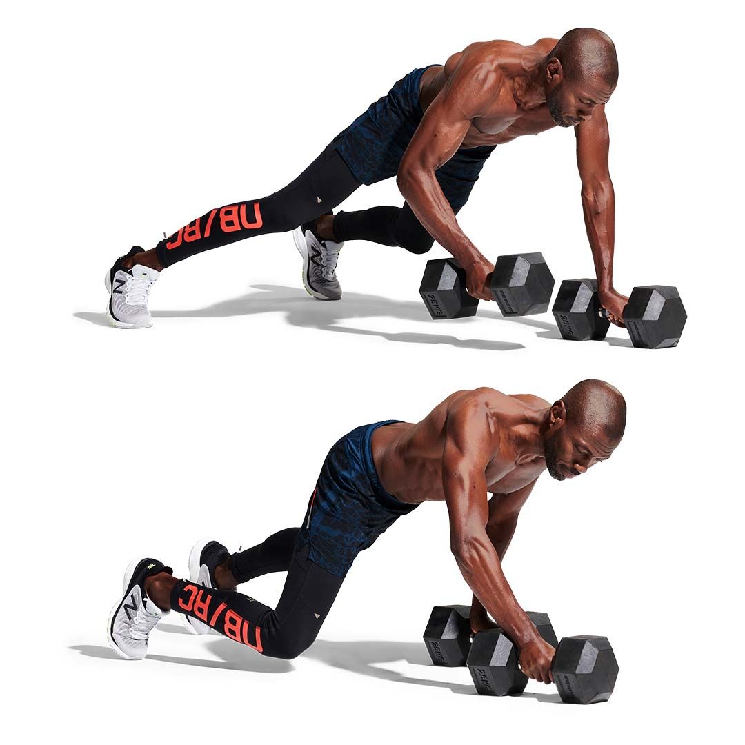 Push up 2025 and dumbbell workout