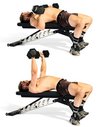 dumbbell bench press