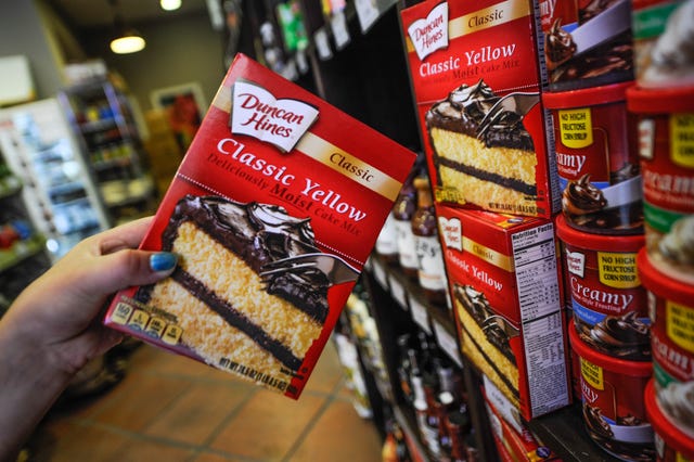 Duncan Hines cake mix