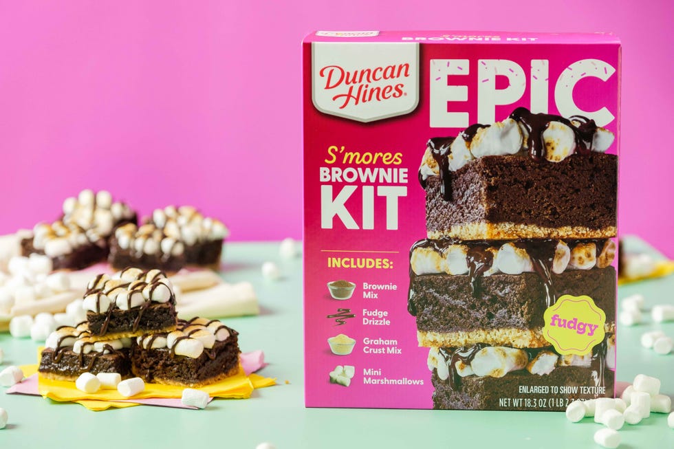 duncan hines epic s'mores brownie baking kit