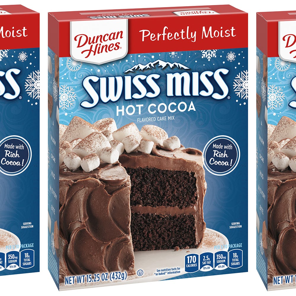 Duncan Hines And Swiss Miss Just Released Hot Cocoa Cake Mix And